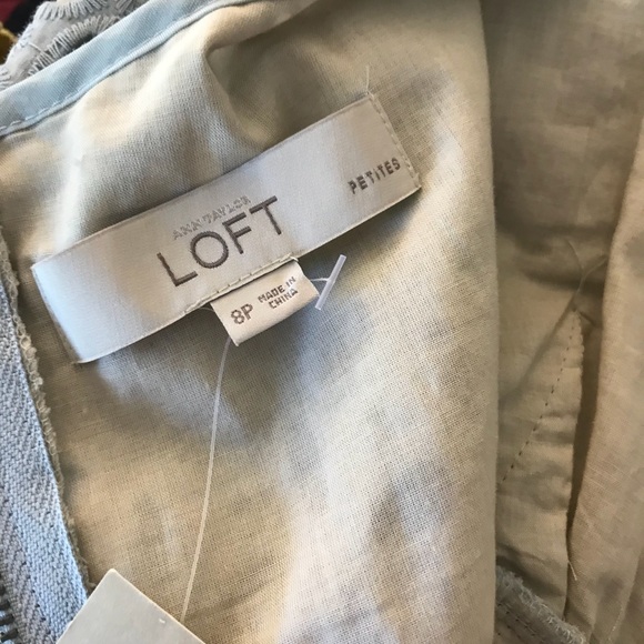 NWT Ann Taylor Eyelet Pastel Blue Dress Size 8 - Picture 6 of 6